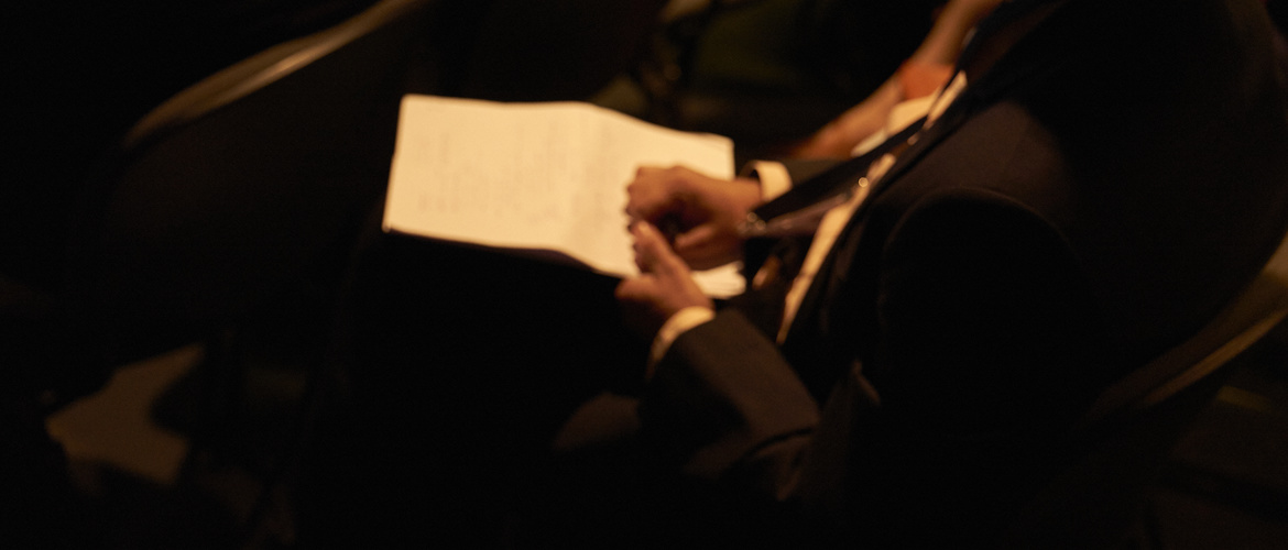 Audience taking notes