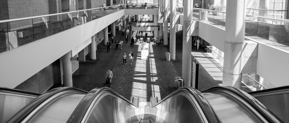 Registration hall of a psychiatry congress.