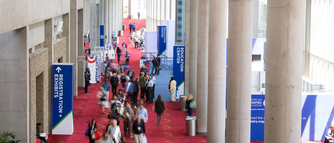 Hall of psychiatry congress in Atlanta.